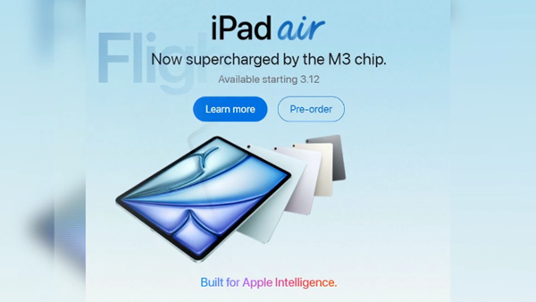  Apple ra mắt phiên bản iPad Air mới tích hợp AI