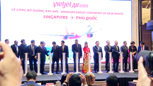 Tổng Bí thư Tô Lâm chứng kiến VietJet Air công bố đường bay thẳng Singapore – Phú Quốc