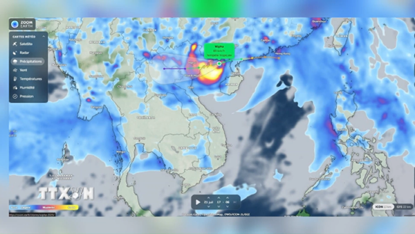 Bão số 3 vào bờ: Sóng lớn, gió giật, mưa dồn dập