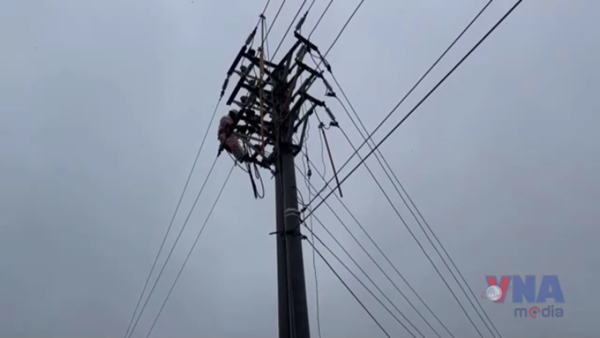 EVNNPC gần hoàn tất khôi phục cấp điện sau bão số 3