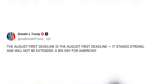 Tổng thống Mỹ tuyên bố giữ nguyên thời hạn áp thuế quan 