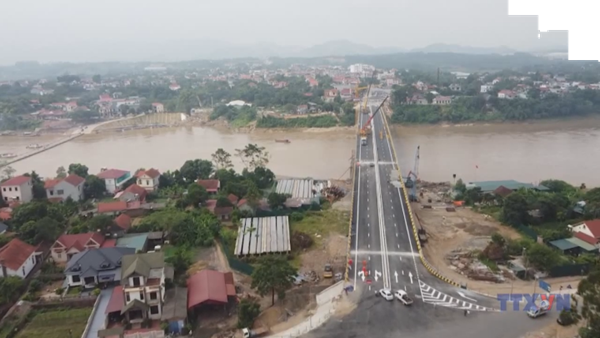 Cầu Phong Châu mới sẽ khánh thành vào ngày 28/9