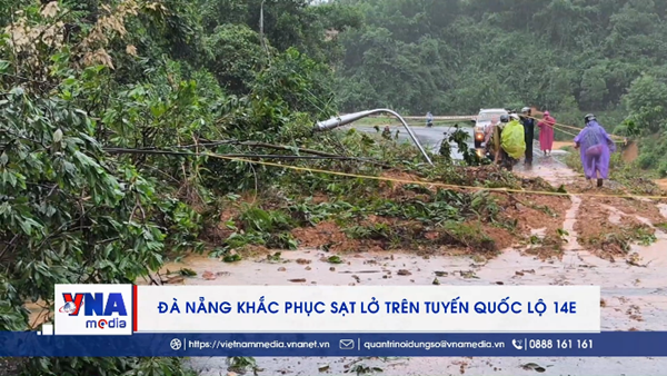 Đà Nẵng khắc phục sạt lở trên tuyến Quốc lộ 14E
