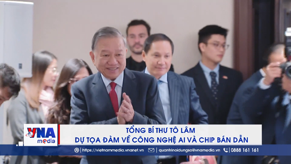 Tổng Bí thư Tô Lâm dự tọa đàm về công nghệ AI và chip bán dẫn