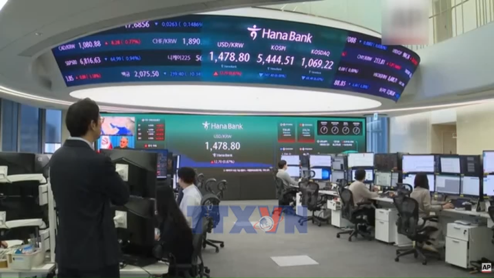 Chứng khoán châu Á chìm trong sắc đỏ