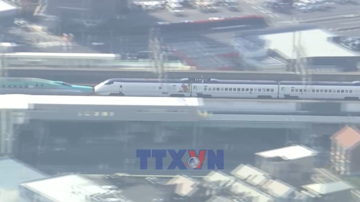 Nhật Bản triển khai dịch vụ vận tải hàng hóa đầu tiên bằng tàu Shinkansen