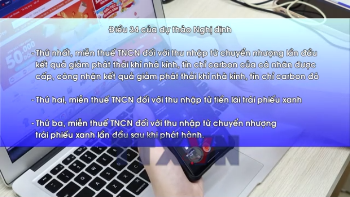 Miễn thuế TNCN từ chuyển nhượng lần đầu tín chỉ carbon